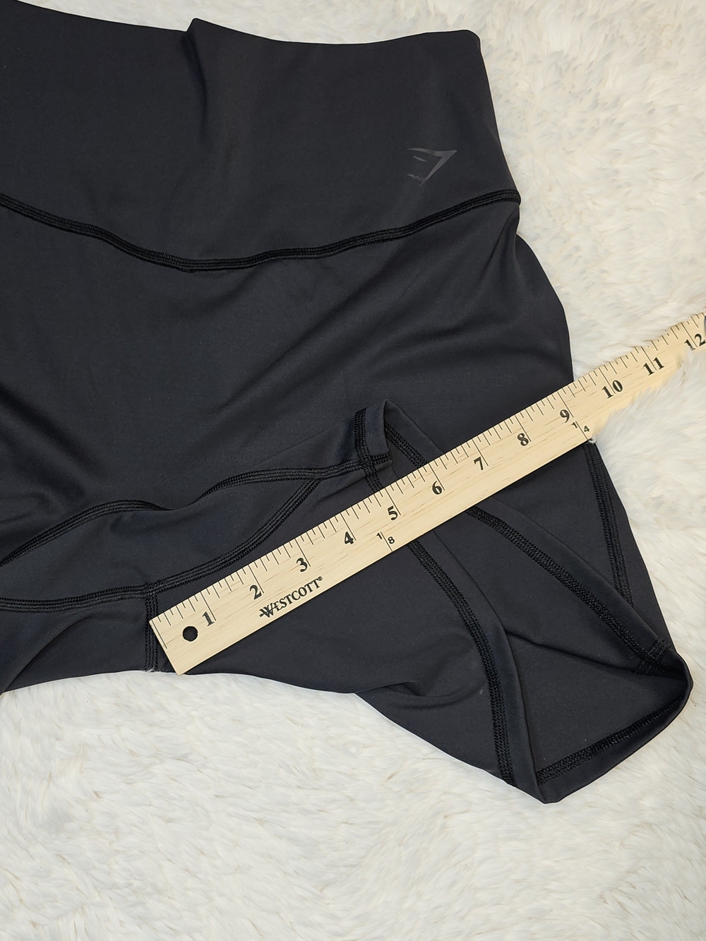 Gymshark Black Training High-Rise Booty Shorts - Size Large - Picture 5 of 7